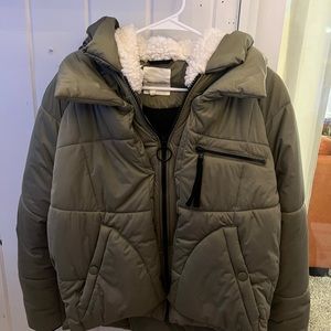 Avec Les Filles Womens Puffer Coat